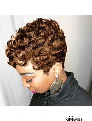 Auburn Brown Pixie Cut Wig – Short Synthetic Hair with Bangs for Black Women | Chic & Comfortable