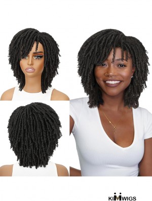 Synthetic Dreadlock Wig Diverse Faux Locs Braided Look for Black Individuals