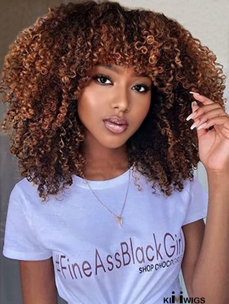 Kinky Curly Afro Wig for Black Women - Short, Authentic Hair Extension Natural-Look Afro Wigs