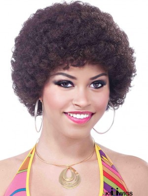 Layered Auburn Afro Wig with Realistic Volume and Natural Look for Adults