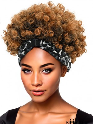 Natural Kinky Curly Headband Wig – Perfect Afro Puff for Black Women’s Daily Wear