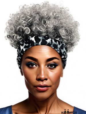 Natural Kinky Curly Headband Wig – Perfect Afro Puff for Black Women’s Daily Wear