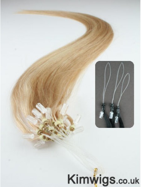 Gorgeous Blonde Straight Micro Loop Ring Hair Extensions