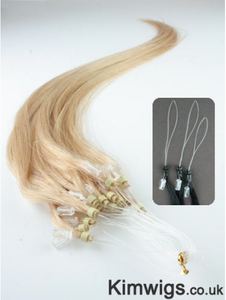 Ideal Blonde Straight Micro Loop Ring Hair Extensions