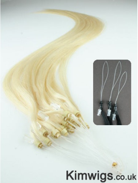 Perfect Blonde Straight Micro Loop Ring Hair Extensions