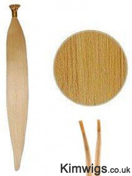 Blonde Straight Stick/I Tip Hair Extensions