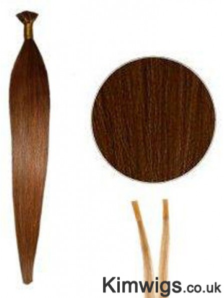 Auburn Straight Stick/I Tip Hair Extensions