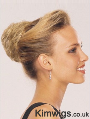 Blonde Red Wraparound Ponytail