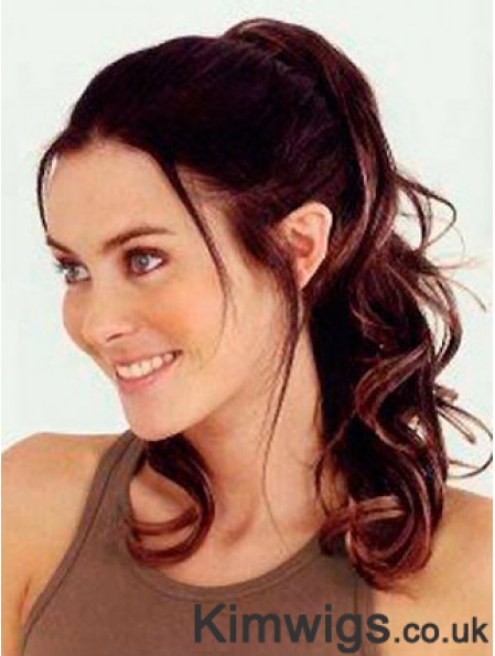 Trendy Wavy Auburn Ponytails