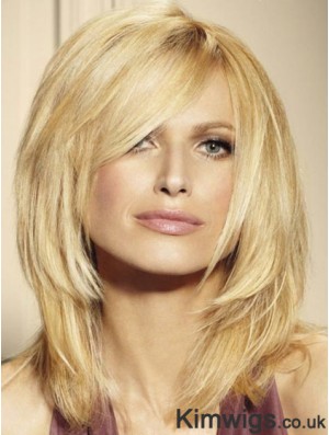 Blonde Lace Front Wigs UK Shoulder Length 16 Inch