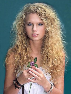 Taylor Swift Wigs Hand Tied  Mono Top Long Curly Hair 20 Inch