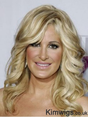 Kim Zolciak Wigs For Sale With Capless Long Length Blonde Color