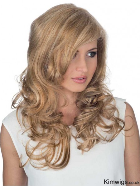 Remy Human Curly With Bangs Monofilament Hair Topper Human Hair UK