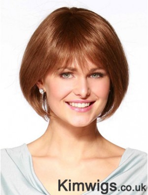 Real Hair Bob Wig Remy Human Bobs Cuts Straight Style Chin Length