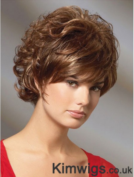 Curly Auburn Gorgeous Short Classic Wigs