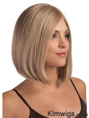 Lace Front Chin Length Straight Blonde Fashionable Bob Wigs