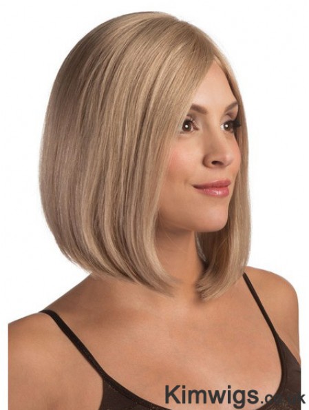 Lace Front Chin Length Straight Blonde Fashionable Bob Wigs