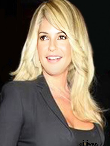 Top 17 inch Long Wavy With Bangs Full Lace Kim Zolciak Wigs