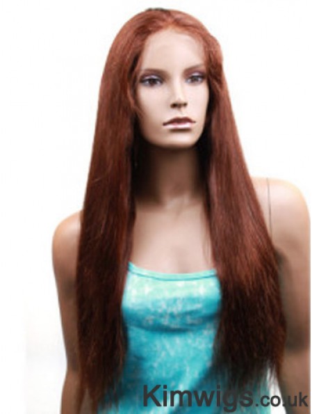 Yaki Straight Human Hair With Monofilament Yaki Style Long Length