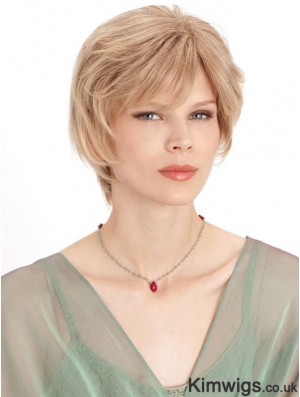 Monofilament Straight Layered Chin Length 8 inch Incredible Human Hair Wigs