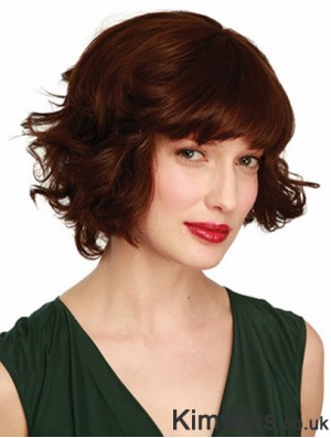 Chin Length Brown Best 10 inch Wavy Bob Wigs