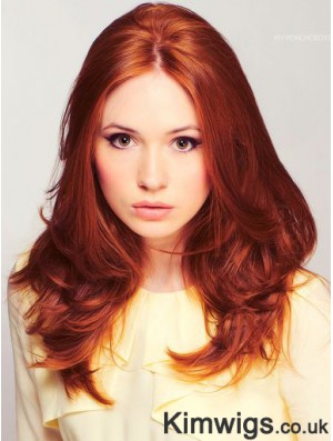 Human Hair Wigs Long Wavy Popular Wig Karen Gillan Style