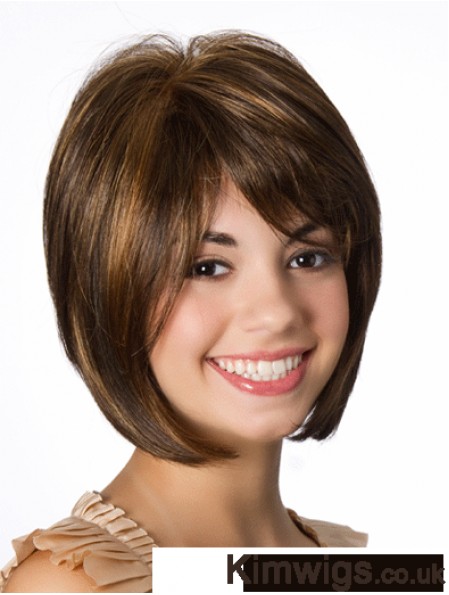 Lace Front Straight 10 inch Brown Bob Hairstyles