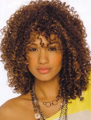 Curly Wigs African American Wigs For Women Shoulder Length