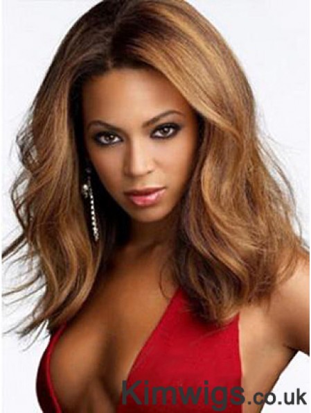 Sleek Wig Fashion Syn Beyonce Wig Auburn Color Shoulder Length
