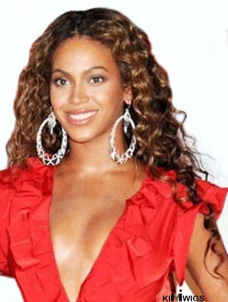 Long Curly Without Bangs Capless 20 inch High Quality Beyonce Wigs