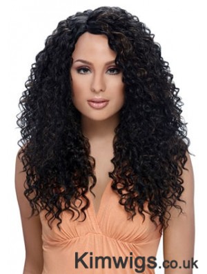 Long Black Kinky Layered Perfect African American Wigs