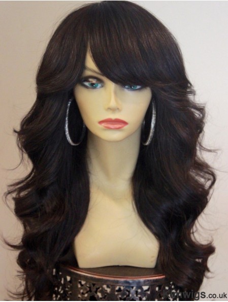 African American Lace Front Wigs With Bangs Lace Front Brown Color
