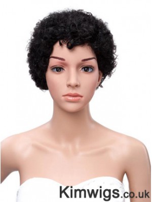 8 inch Black Lace Wigs For Black Women