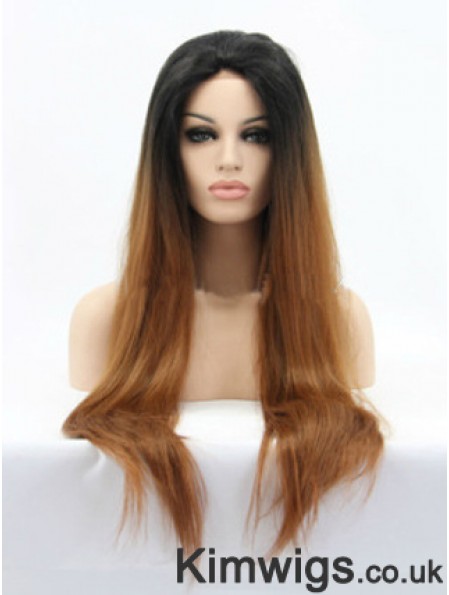 Natural 26 inch Long Straight Wigs For Black Women