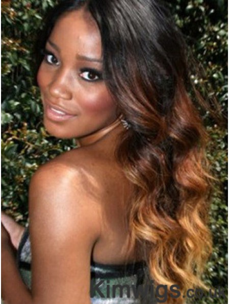 Long Wavy Without Bangs Lace Front 24 inch Incredible Black Women Wigs