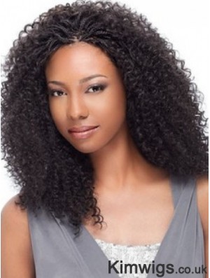 Comfortable 14 inch Shoulder Length Kinky Wigs For Black Women