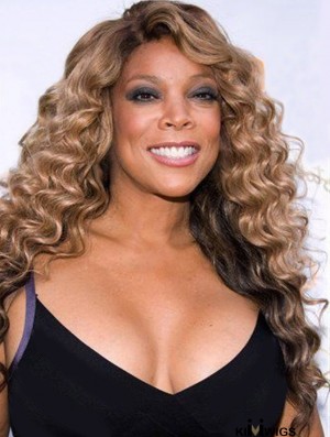 Without Bangs Curly Blonde 22 inch Best Wendy Williams Wigs