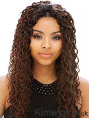 Long Auburn Without Bangs Curly Online Full Lace Wigs