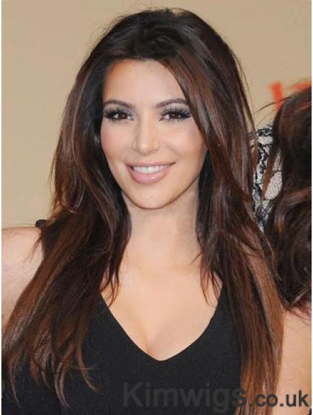 Auburn Straight Full Lace Suitable 20 inch Kim Kardashian Wigs