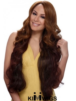 Buy African American Wigs Online With Synthetic Auburn Color Wavy Style