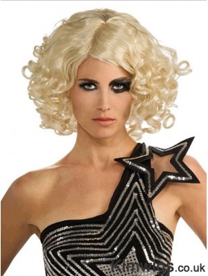 12 inch Incredible Chin Length Curly Bobs Lady Gaga Wigs