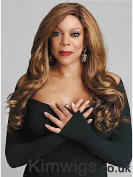 Without Bangs Wavy Blonde 24 inch Designed Wendy Williams Wigs