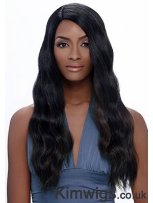 Long Black Straight Without Bangs Exquisite African American Wigs