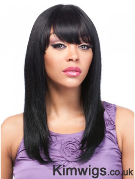 18 inch Black Lace Front Wigs For Black Women