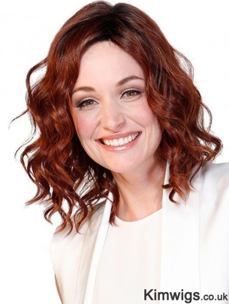 Layered 12 inch Shoulder Length Curly Best Medium Wigs