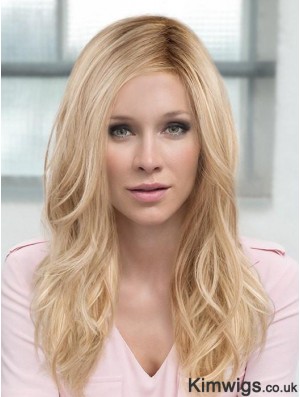 Layered Blonde Wavy 18 inch Long Synthetic Hair Wig