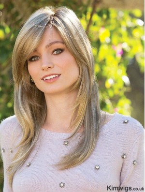 Long Blonde 16 inch Monofilament Online Long Wigs