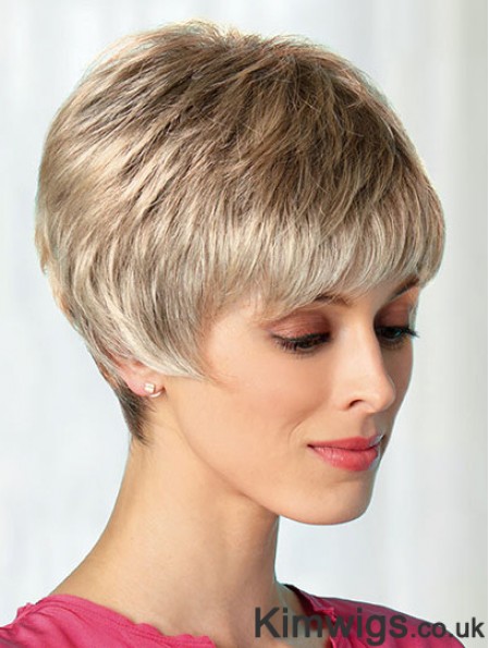 Boycuts Blonde 8 inch Best Short Wigs