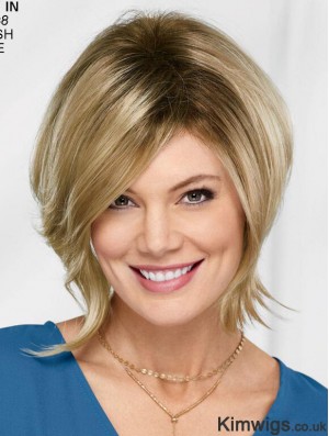 10 inch Chin Length Blonde Straight New Bob Wigs