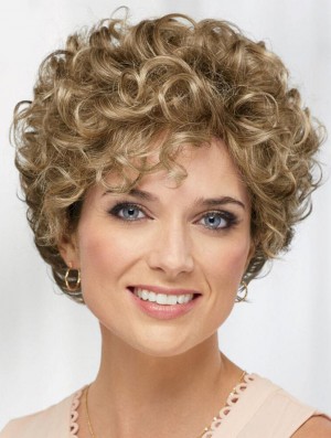 Curly Blonde Short 8 inch Soft Classic Wigs